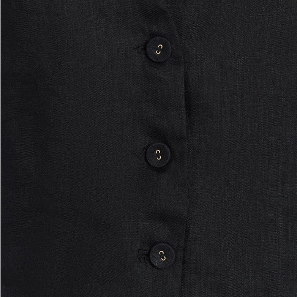 DISSH Banks Black Linen Vest - Picture 3 of 3